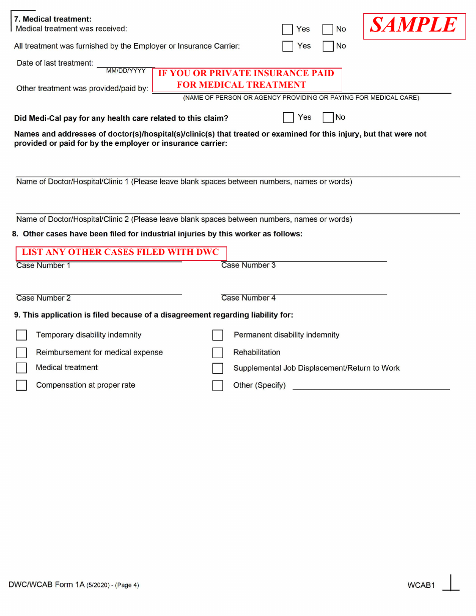 Form IA4 Information and Assistance Unit Guide - How to File an Application for Adjudication of Claim - California, Page 12