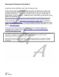 Form I&amp;A6 Information and Assistance Unit Guide - How to Request an Expedited Hearing - California, Page 2