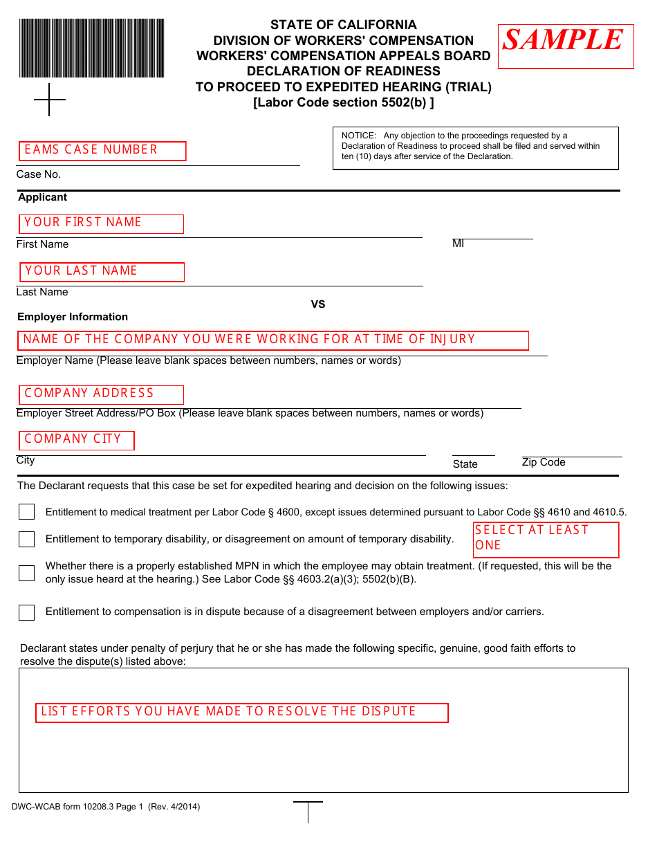 Form IA6 Information and Assistance Unit Guide - How to Request an Expedited Hearing - California, Page 9