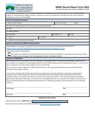 Document preview: Mrgp Annual Report Form - Vermont, 2024