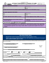 Form DS-60 Affidavit Regarding a Change of Name, Page 2