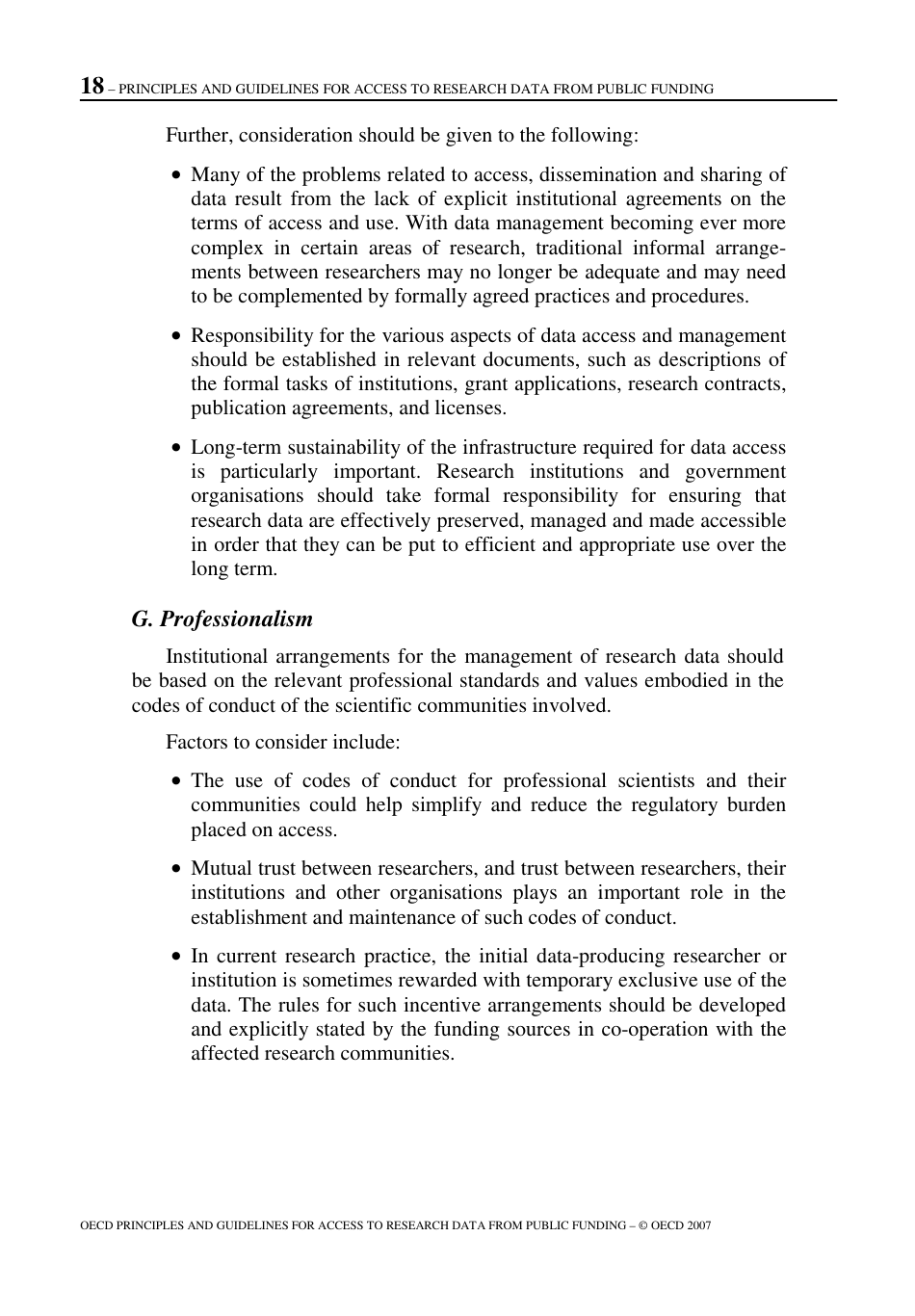 Oecd Principles and Guidelines for Access to Research Data From Public Funding, Page 19