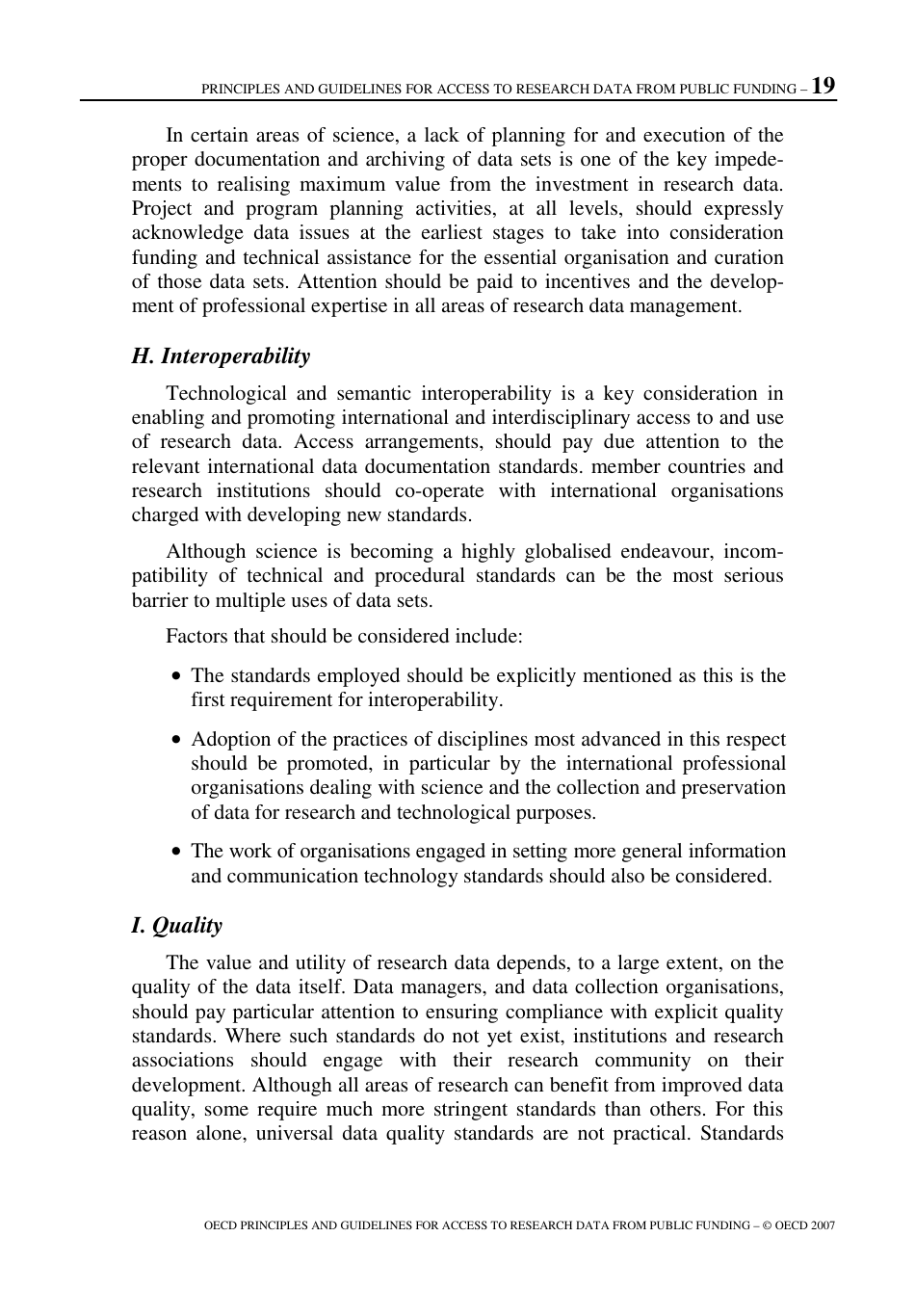 Oecd Principles and Guidelines for Access to Research Data From Public Funding, Page 20