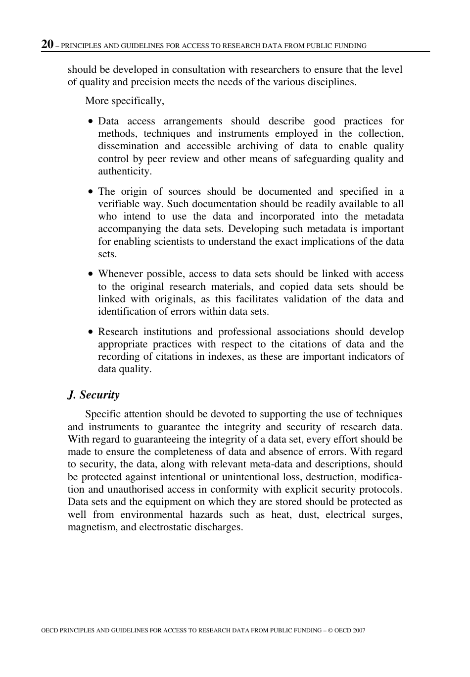 Oecd Principles and Guidelines for Access to Research Data From Public Funding, Page 21