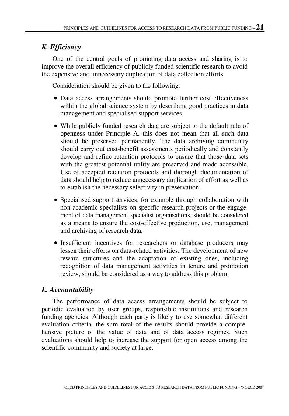 Oecd Principles and Guidelines for Access to Research Data From Public Funding, Page 22
