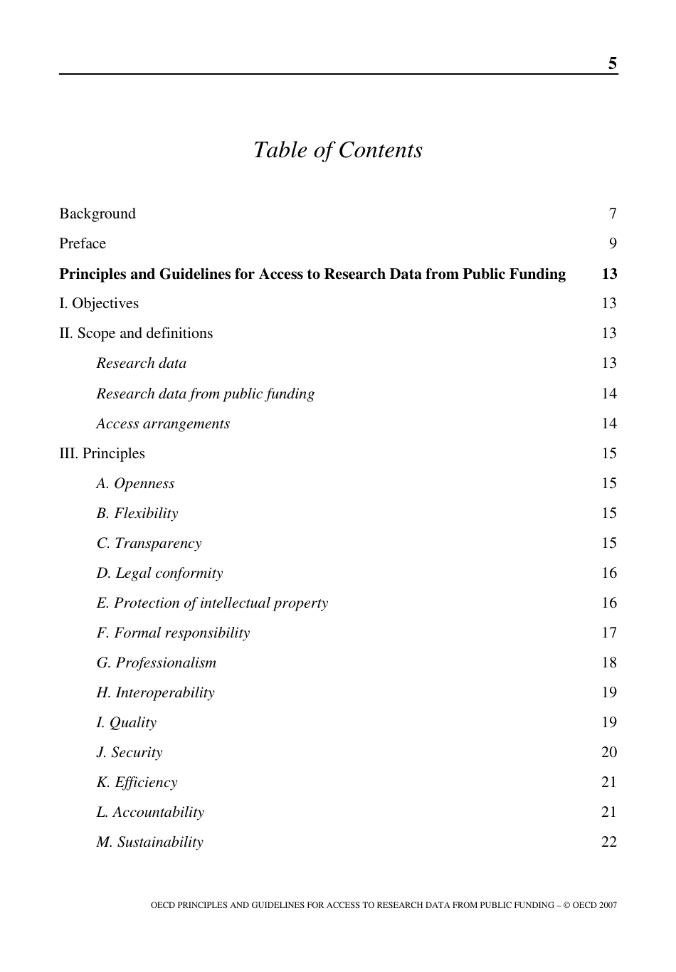 Oecd Principles and Guidelines for Access to Research Data From Public Funding, Page 6