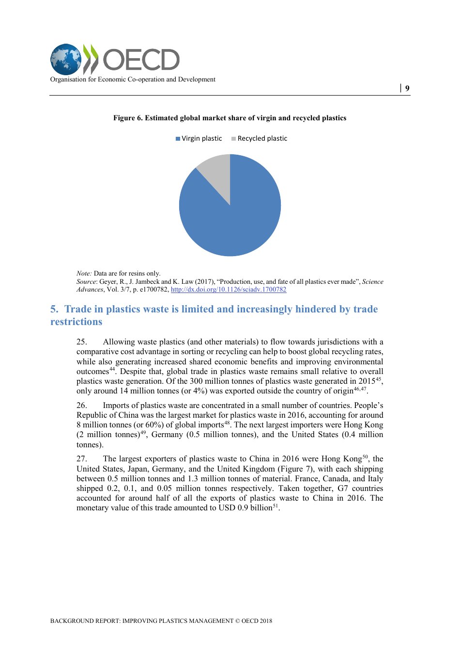 Improving Plastics Management: Trends, Policy Responses, and the Role of International Co-operation and Trade - Oecd Environment Policy Paper No. 12, Page 11