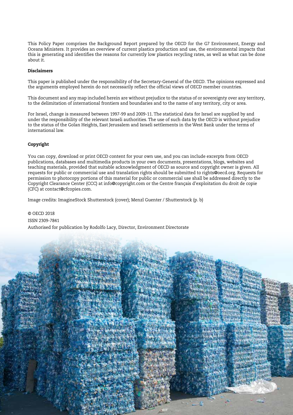 Improving Plastics Management: Trends, Policy Responses, and the Role of International Co-operation and Trade - Oecd Environment Policy Paper No. 12, Page 2