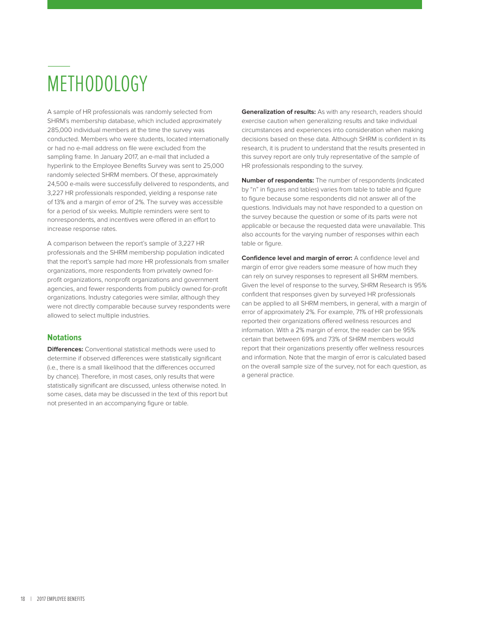 2017 Employee Benefits Remaining Competitive in a Challenging Talent Marketplace - Society for Human Resource Management, Page 22