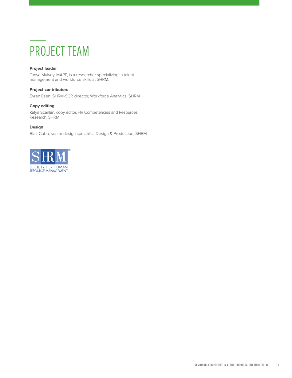 2017 Employee Benefits Remaining Competitive in a Challenging Talent Marketplace - Society for Human Resource Management, Page 37
