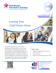 Leaving Your Child Home Alone - Factsheet for Families