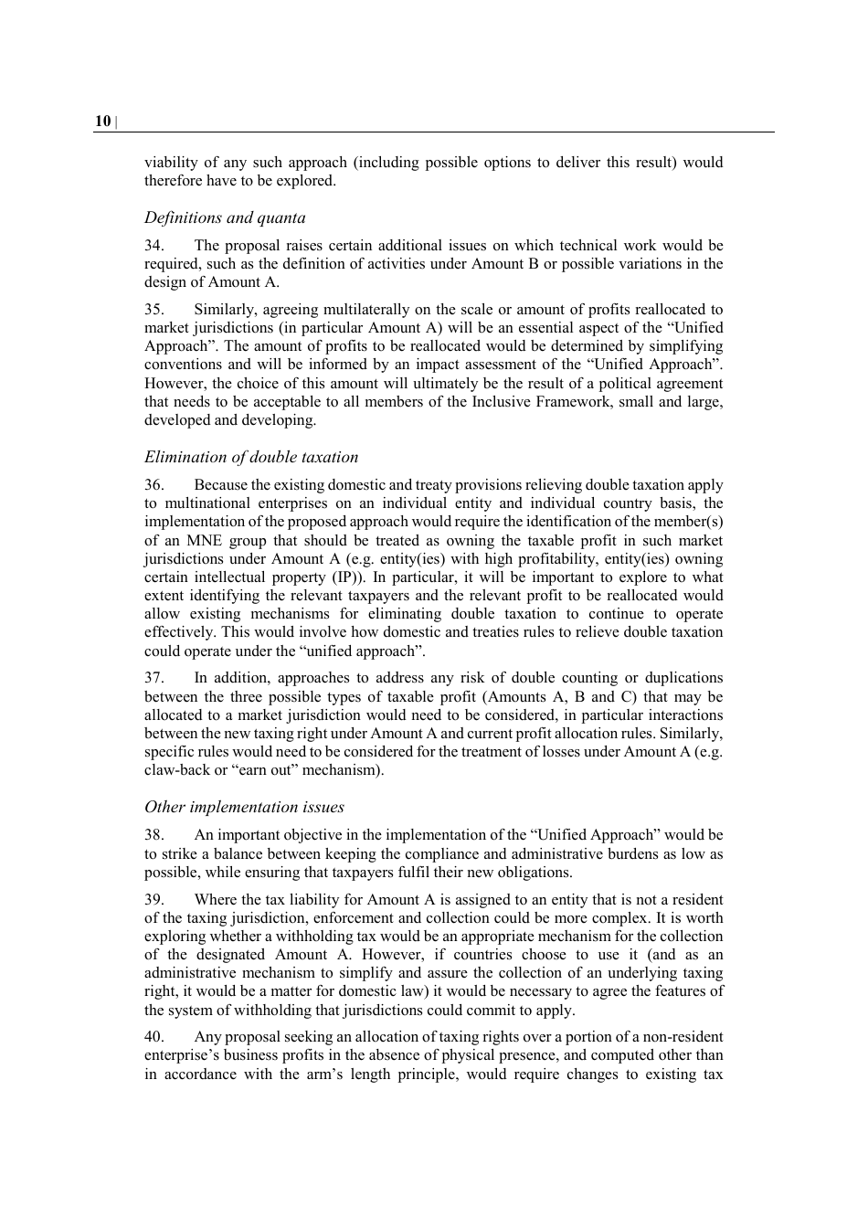 Oecd Public Consultation Document: Secretariat Proposal for a unified Approach Under Pillar One - 9 October 2019 - 12 November 2019, Page 13