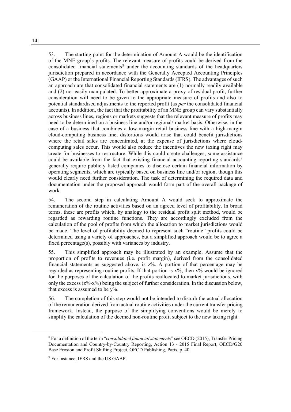 Oecd Public Consultation Document: Secretariat Proposal for a unified Approach Under Pillar One - 9 October 2019 - 12 November 2019, Page 17