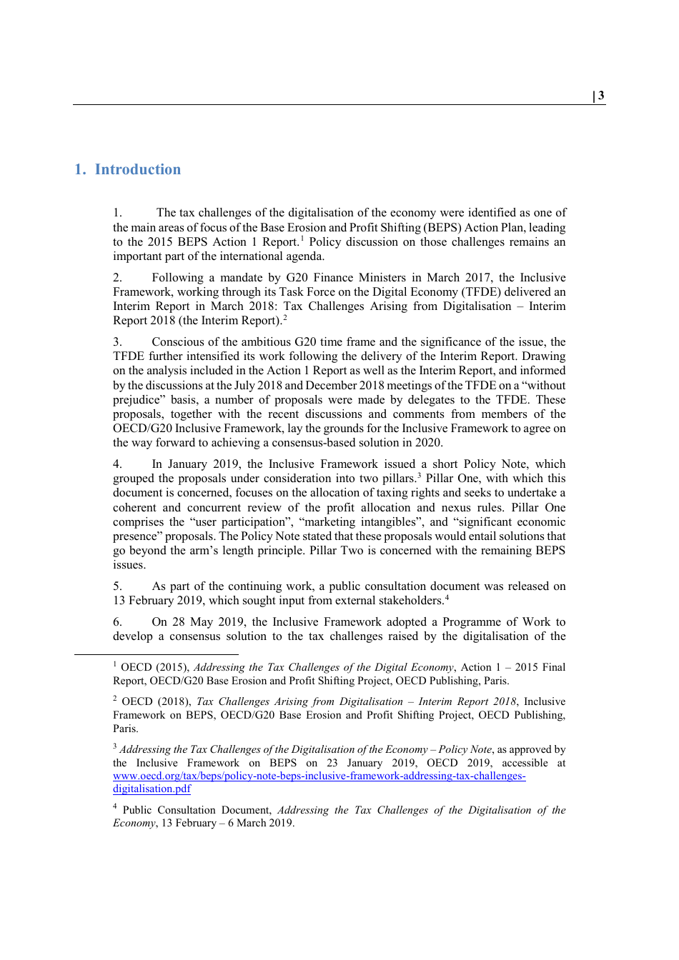 Oecd Public Consultation Document: Secretariat Proposal for a unified Approach Under Pillar One - 9 October 2019 - 12 November 2019, Page 6