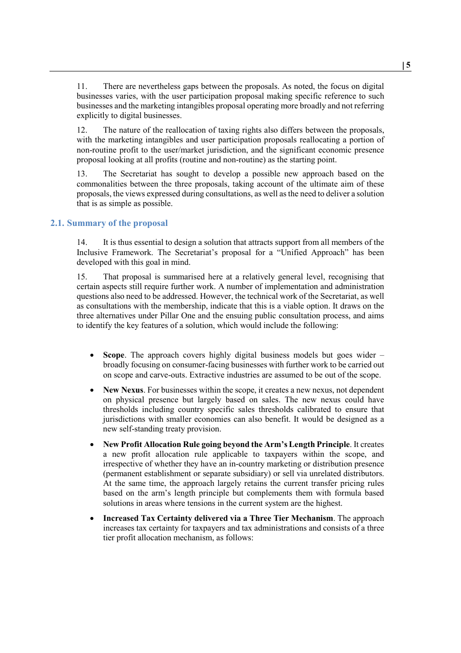 Oecd Public Consultation Document: Secretariat Proposal for a unified Approach Under Pillar One - 9 October 2019 - 12 November 2019, Page 8