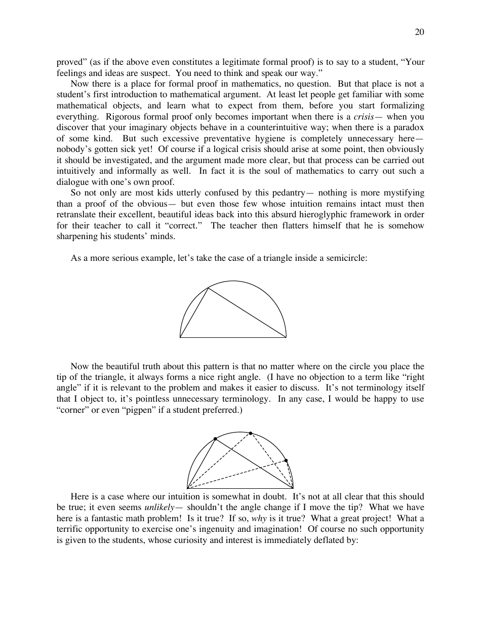 A Mathematicians Lament - Paul Lockhart, Page 20
