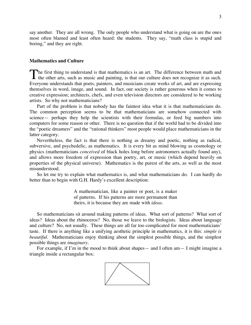 A Mathematicians Lament - Paul Lockhart, Page 3