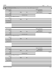 Form LIC4 Work History for Registration Application - New York City, Page 2