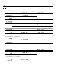 Form LIC5 Work History for Civil Service Electrician - New York City, Page 2