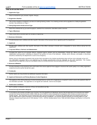Instructions for Form LIC7 Safety Registration Form - New York City, Page 2