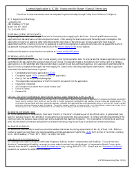 Document preview: Instructions for Form LIC38 Electrical License Application - New York City