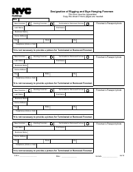 Form LIC70 Designation of Rigging and Sign Hanging Foremen - New York City, Page 2