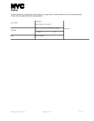 Supplemental Investigation Questionnaire Hoist Machine Operator Class C - New York City, Page 2