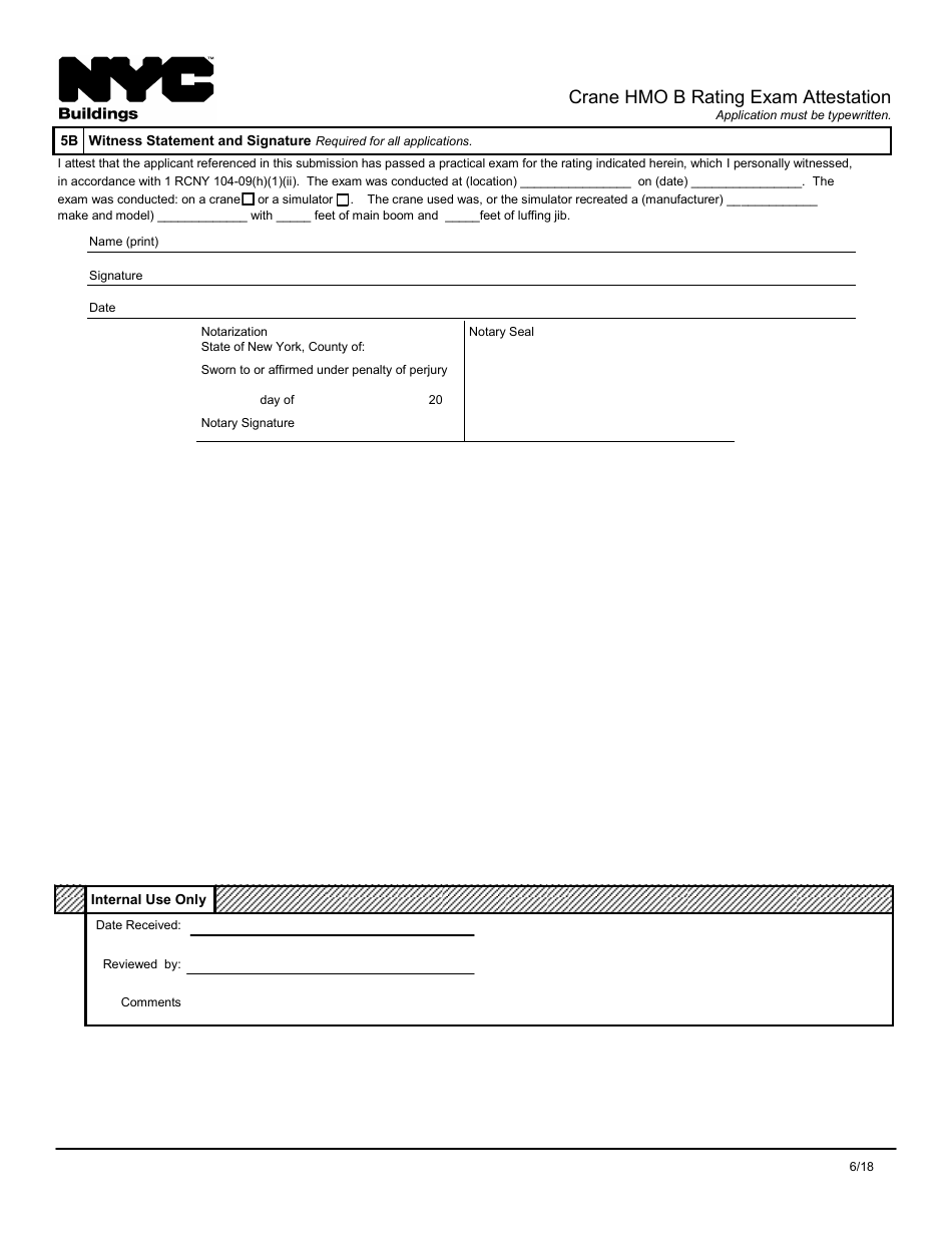 Crane HMO B Rating Exam Attestation - New York City, Page 2