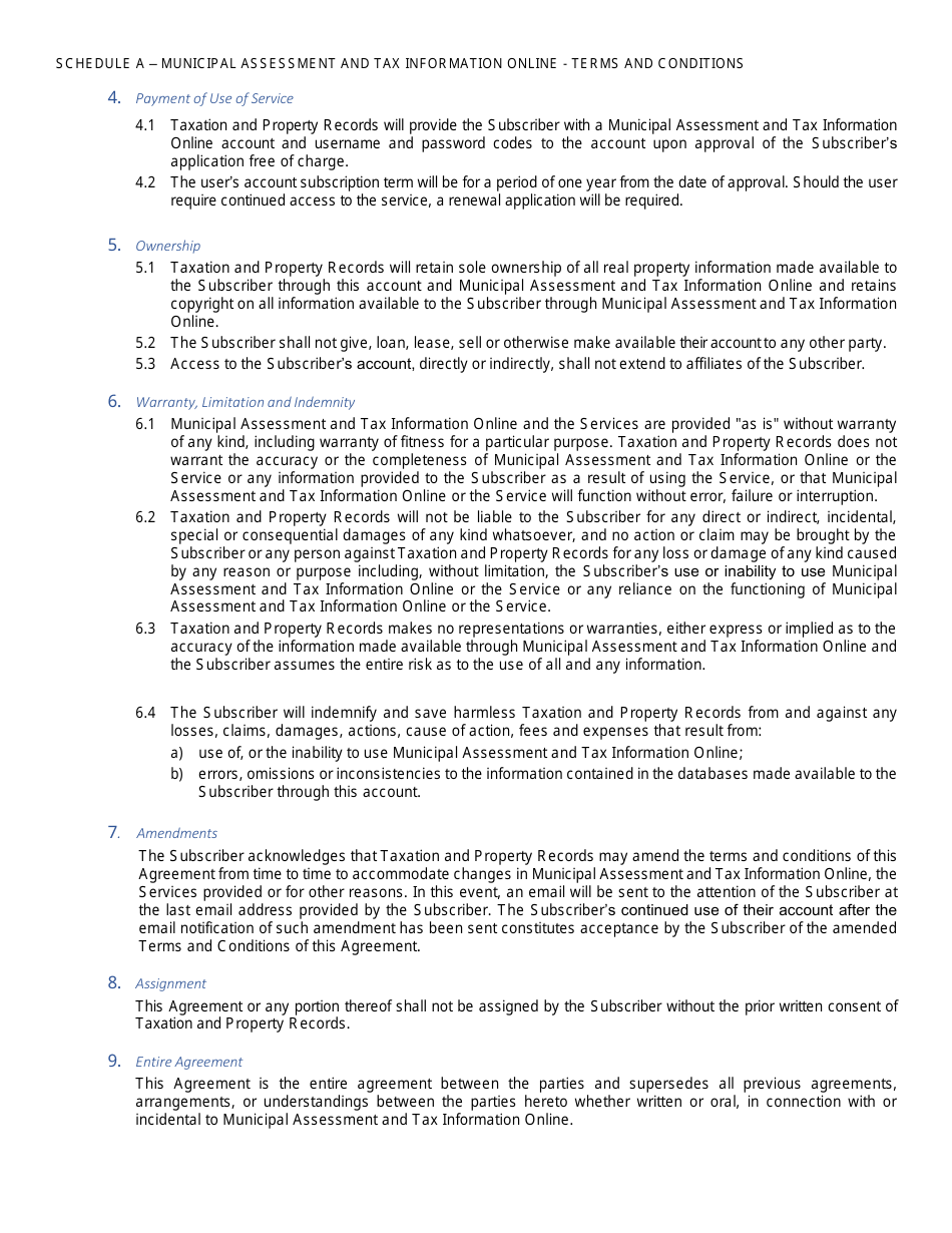 Form 10PT15-28104 Registering for Municipal Assessment and Tax Information Online - Prince Edward Island, Canada, Page 3
