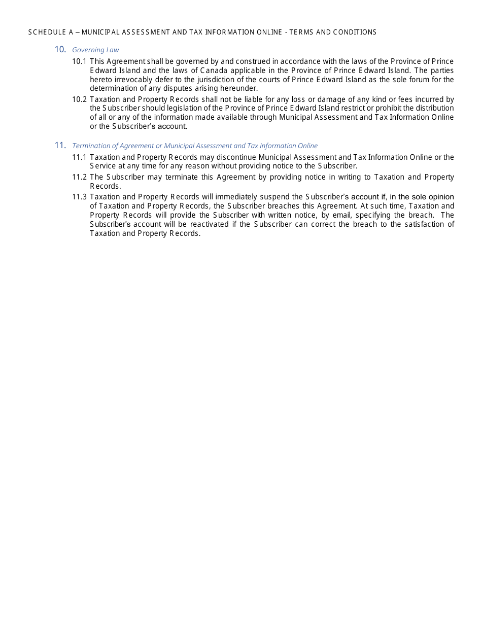 Form 10PT15-28104 Registering for Municipal Assessment and Tax Information Online - Prince Edward Island, Canada, Page 4