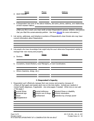 Form PG-104 Petition for Appointment of a Conservator for an Adult - Alaska, Page 4
