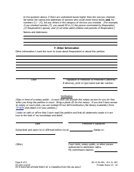 Form PG-104 Petition for Appointment of a Conservator for an Adult - Alaska, Page 8