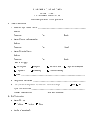 Form SCO-ASD-OAS-1112 Lawyer Referral and Information Services Provider Registration/Annual Report Form - Ohio, Page 2