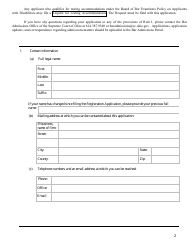 Applicant&#039;s Supplemental Character Questionnaire - Ohio, Page 2