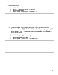 Applicant&#039;s Supplemental Character Questionnaire - Ohio, Page 4