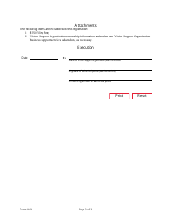 Form 4101 Vision Support Organization Information - Texas, Page 5