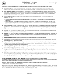 Form ITD3120 Idaho Driver&#039;s License Record Request - Idaho, Page 2