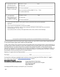 Annual Report for Small and Medium Cafos - Oregon, Page 2