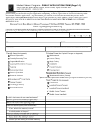 Public Application Form - Modest Means Program - Oregon, Page 3