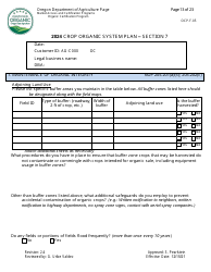 Form OCP.F.05 Crop Organic System Plan - Oregon, Page 13