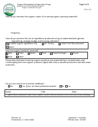 Form OCP.F.05 Crop Organic System Plan - Oregon, Page 5