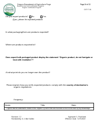 Form OCP.F.60 Handler Organic System Plan - Oregon, Page 20