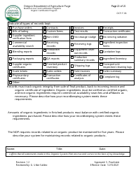 Form OCP.F.60 Handler Organic System Plan - Oregon, Page 22