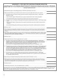Instructions for Form 3423 Schedule 1 Additions and Subtractions - Michigan, Page 6