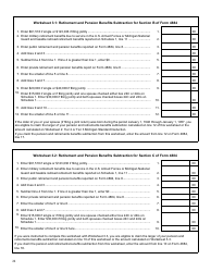 Instructions for Form 4884 Pension Schedule - Michigan, Page 6