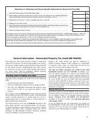 Instructions for Form 4884 Pension Schedule - Michigan, Page 7