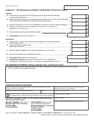 Form MI-1041 Michigan Fiduciary Income Tax Return - Michigan, Page 2