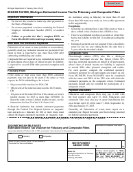 Form MI-1041ES Michigan Estimated Income Tax Voucher for Fiduciary and Composite Filers - Michigan