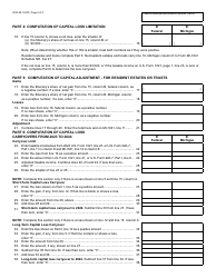 Form MI-1041D Michigan Adjustments of Capital Gains and Losses - Michigan, Page 2