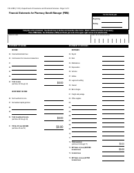 Form FIS2388 Financial Statements for Pharmacy Benefit Managers (Pbms) - Michigan, Page 3